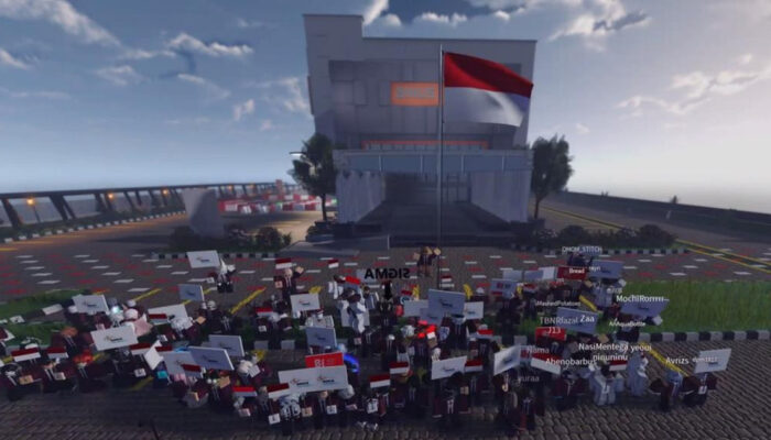 HUT RI ke-81 Binus Upacara Virtual Roblox Kejutan Inovatif
