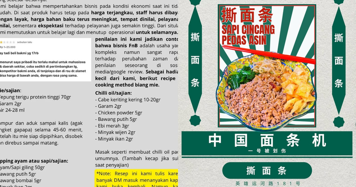 Toko Mie Tutup Permanen Resep Rahasia Bisnis FnB Terkuak
