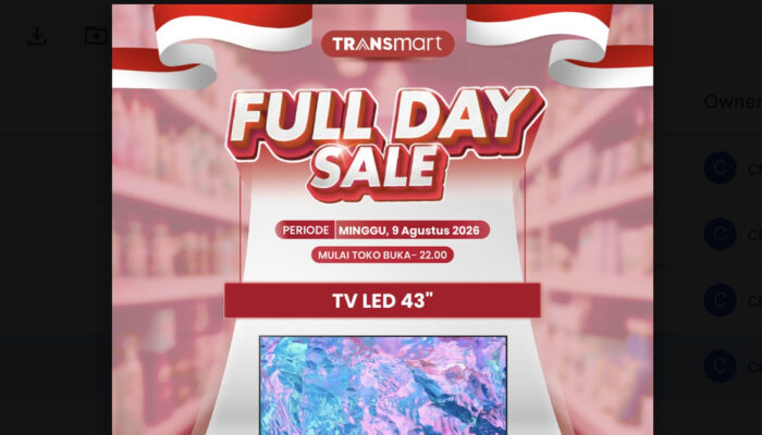 TV 43 Inci Cuma 3 Jutaan di Transmart Ini Bocoran Promonya