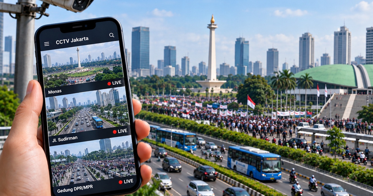Anti Macet Jakarta Ini Cara Pantau CCTV Online via HP Praktis