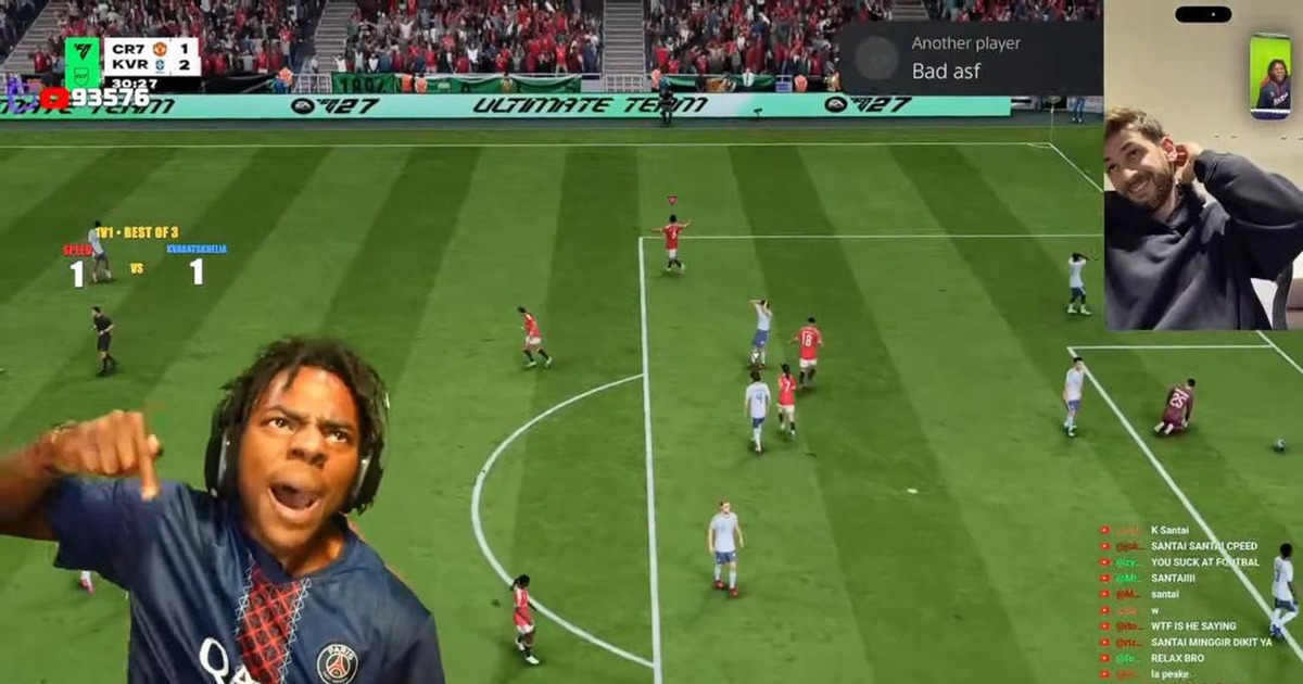 IShowSpeed Teriak 'Santai' Main FIFA Bikin Bintang Bola Bingung