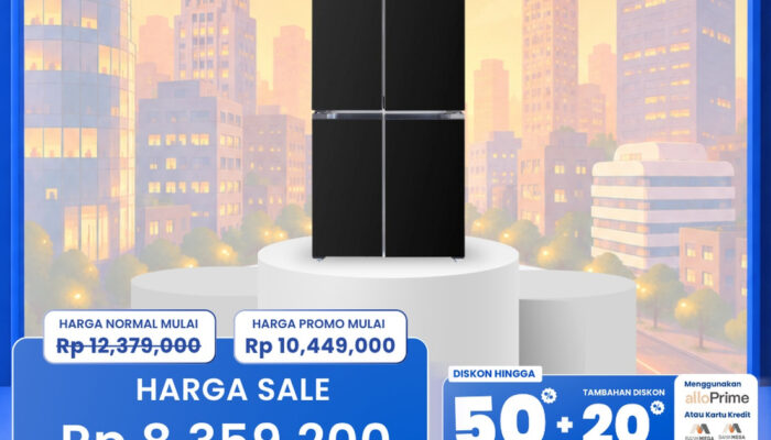 Kulkas SBS 480L Turun Harga Gila di Transmart Full Day Sale!